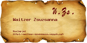 Waitzer Zsuzsanna névjegykártya